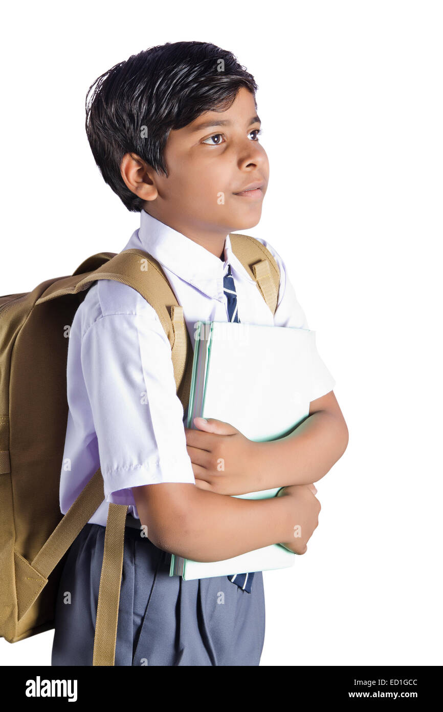 1 indische Kinder Schule Schüler Stockfoto