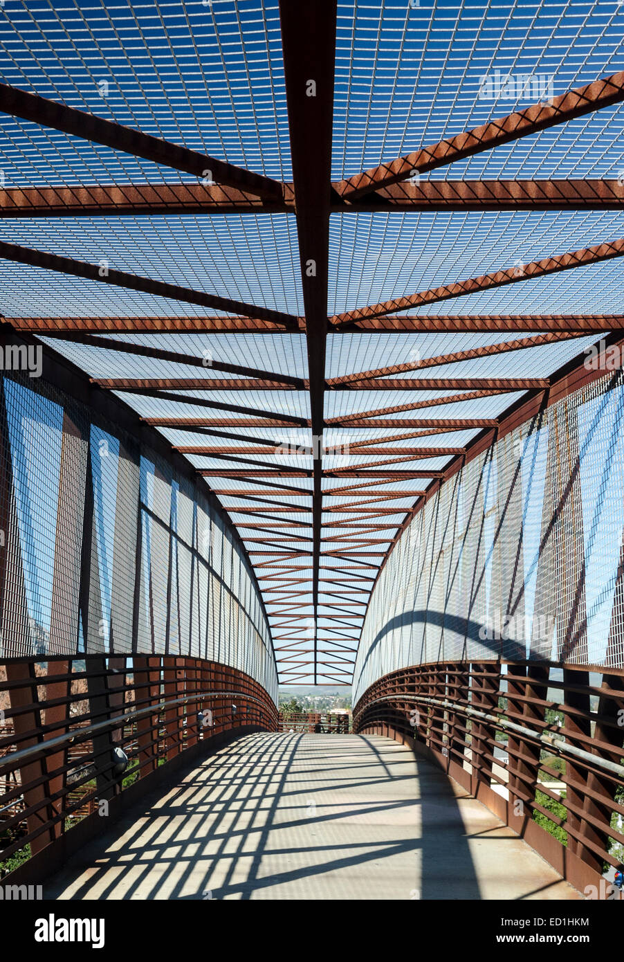 Fussgängerzone-Brücke, San Luis Obispo California Stockfoto