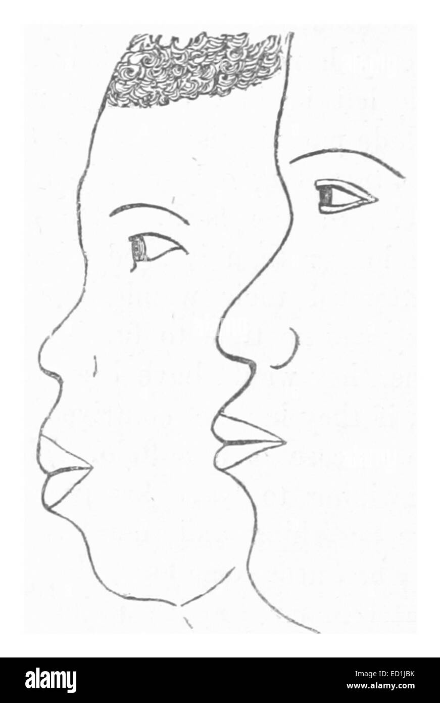 Ein historischer Bezug auf zwei Diener des Autors, der Einblicke in die soziale Struktur und das häusliche Leben im Kontext der Zeit gibt. Stockfoto