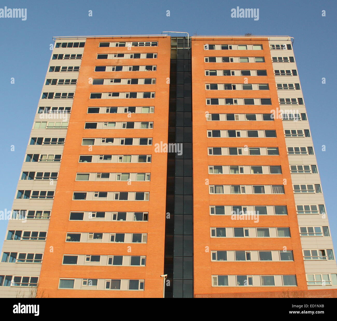 Moderne Wohnungen, Gebäude in der Stadt der Groningen.Netherlands Stockfoto