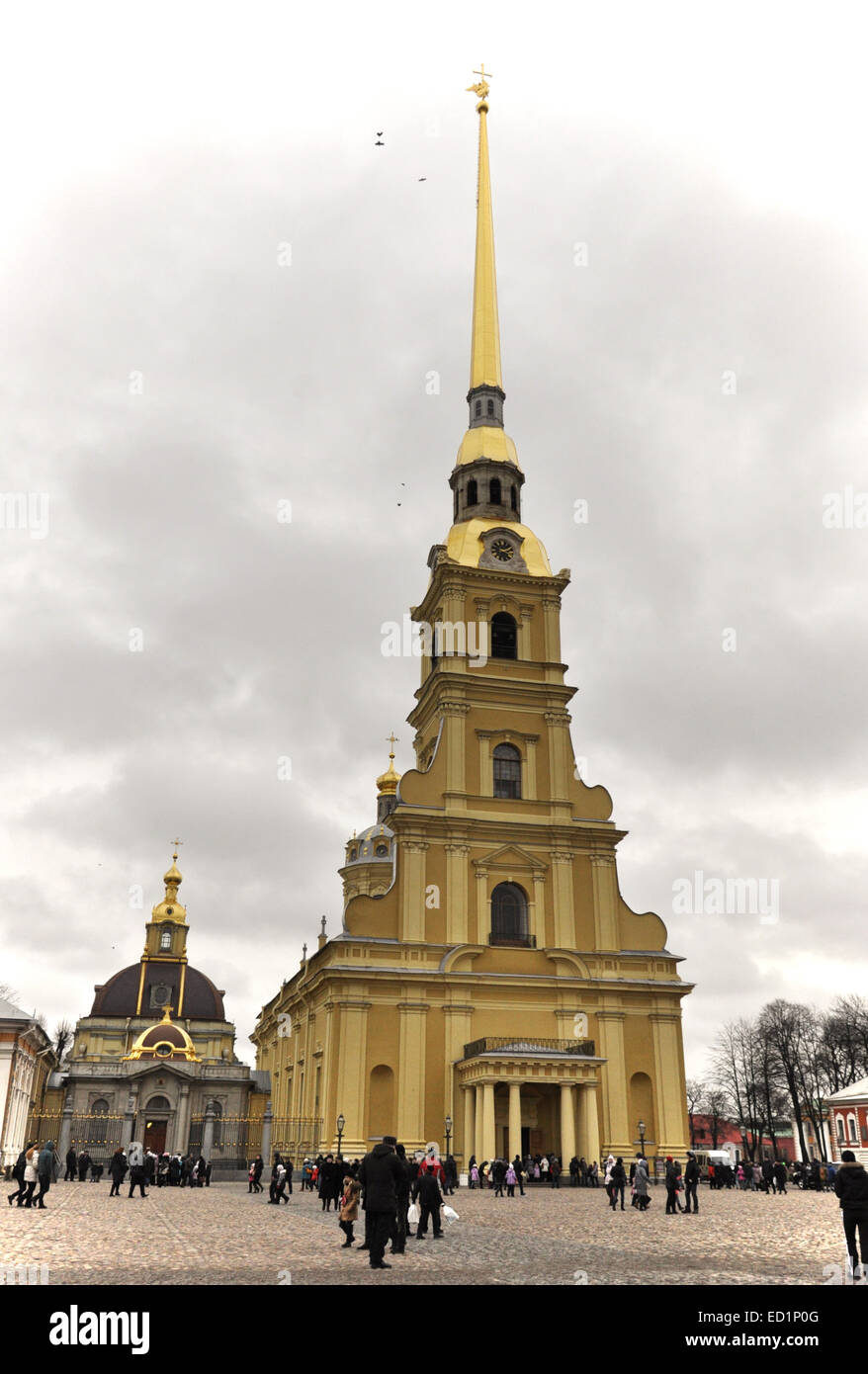 St. Peterburg, die St. Peter und Paul Kathedrale Stockfoto