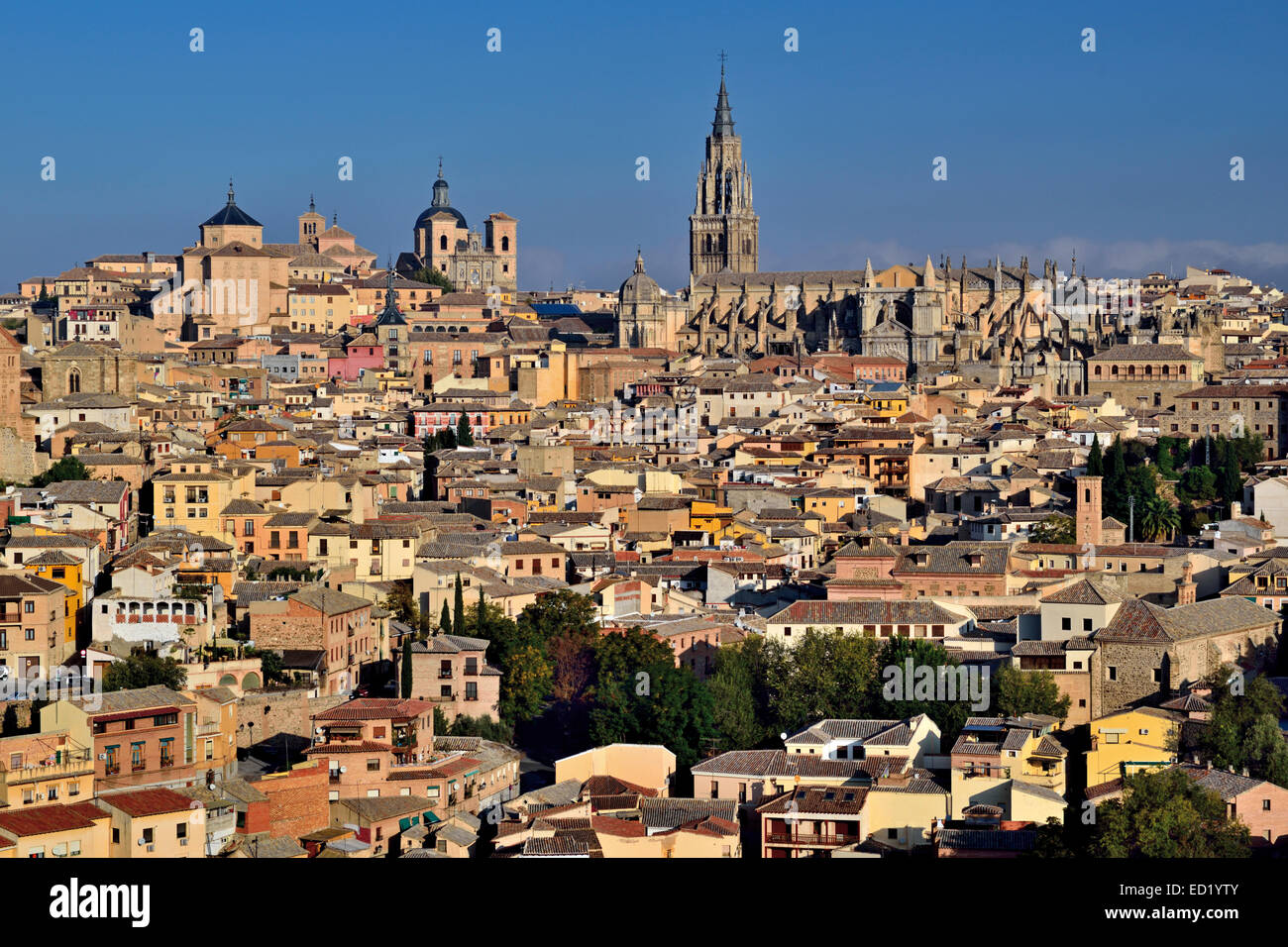 Spanien, Castilla-La Mancha: Blick in die mittelalterliche Stadt Toledo Stockfoto