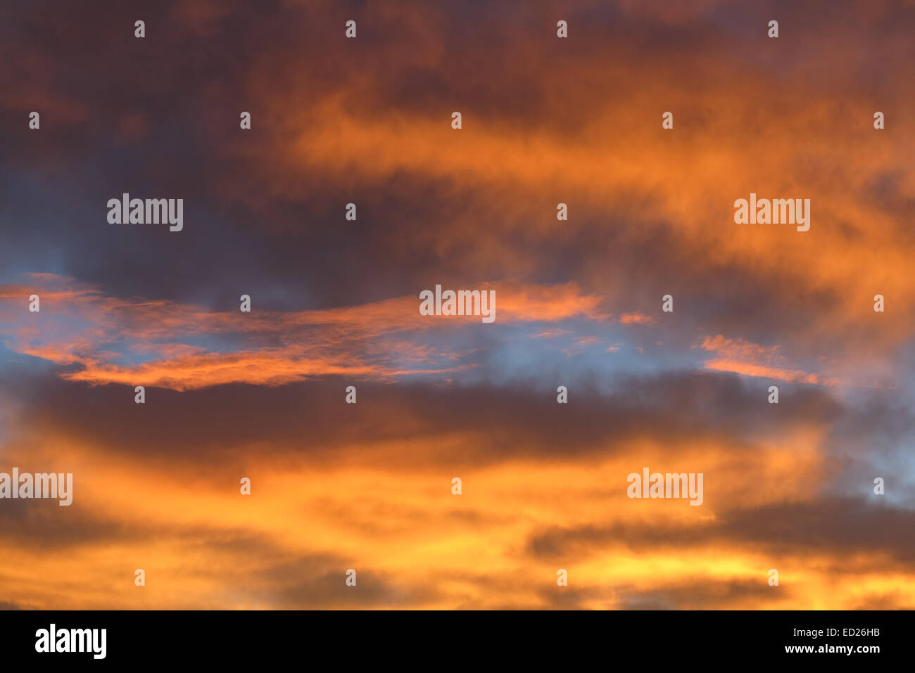 Himmel bei Sonnenaufgang Stockfoto