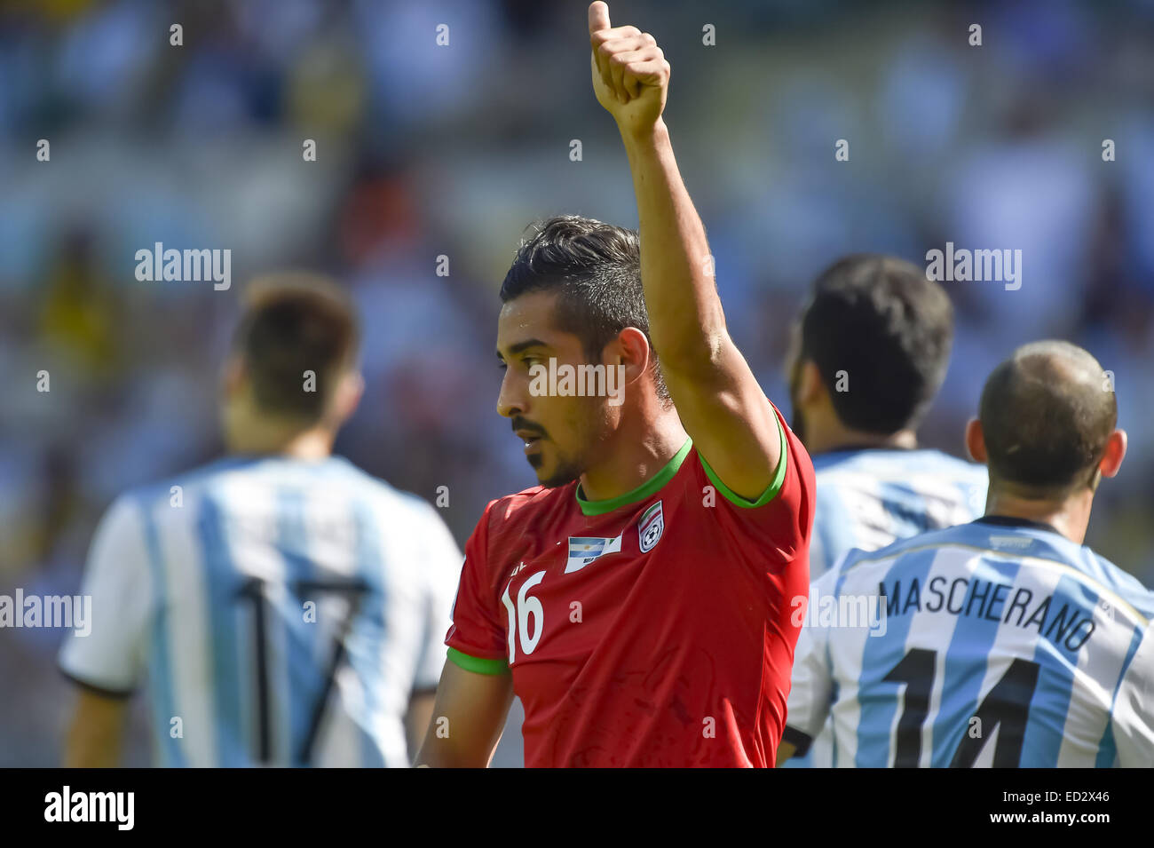 2014 FIFA World Cup - Gruppe F Spiel, Argentinien (1) V (0) Iran, statt im Estádio Governador Magalhães Pinto (Estádio Mineirão) wo: Rio De Janeiro, Brasilien: 21. Juni 2014 Stockfoto