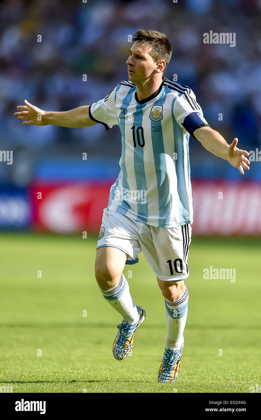 2014 FIFA World Cup - Gruppe F Spiel, Argentinien (1) V (0) Iran, statt im Estádio Governador Magalhães Pinto (Estádio Mineirão) wo: Rio De Janeiro, Brasilien: 21. Juni 2014 Stockfoto