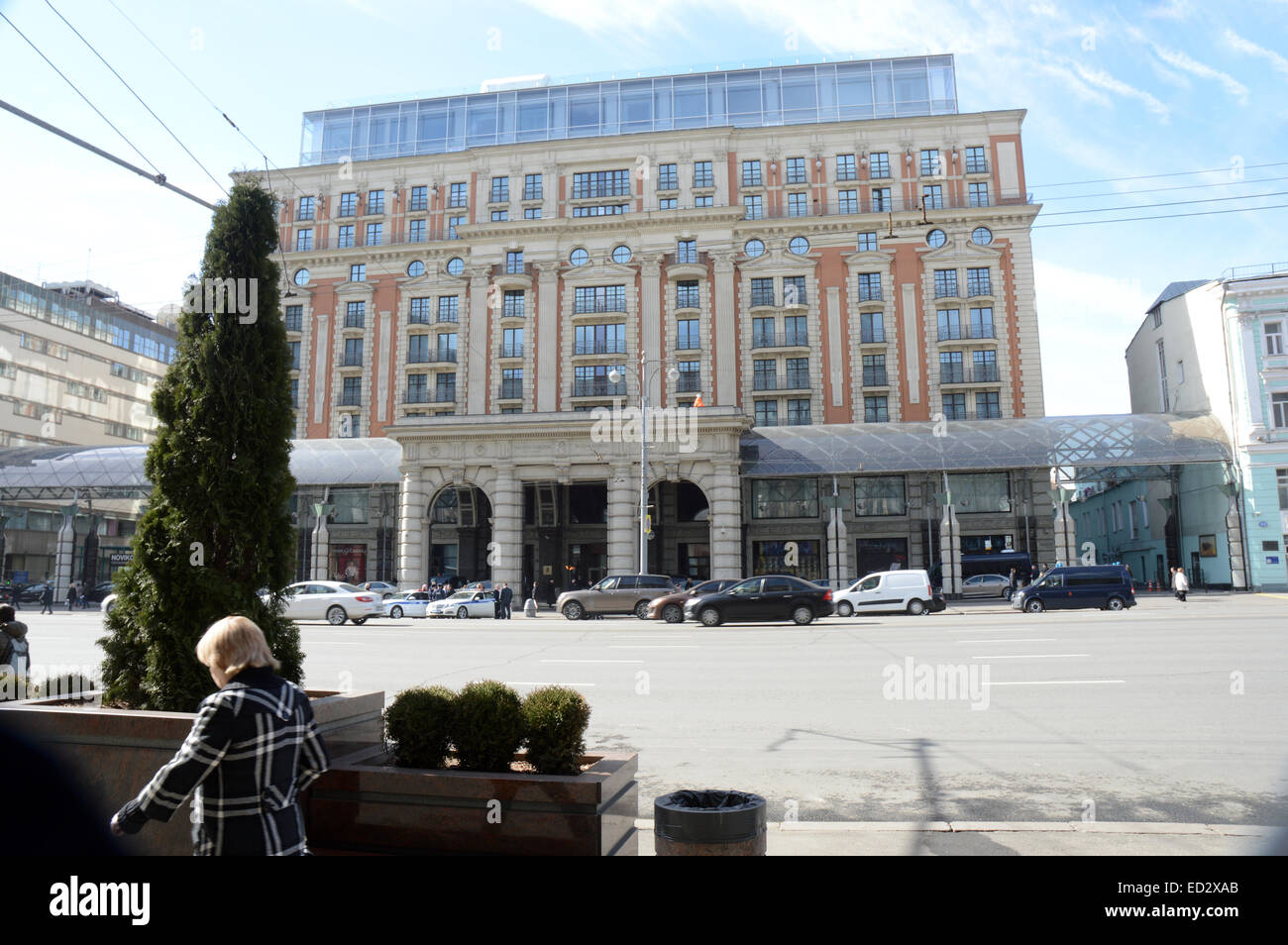 Ritz Carlton Hotel Moskau Frühling Stockfoto