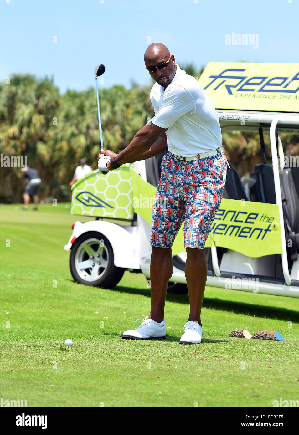 10. Jahrestagung Irie Wochenende - Celebrity Golf-Turnier mit: Alonzo Mourning wo: Miami Beach, Florida, Vereinigte Staaten, wann: 20. Juni 2014 Stockfoto