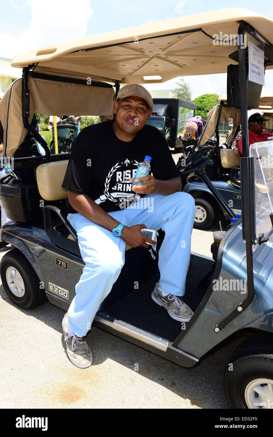10. Jahrestagung Irie Wochenende - Celebrity Golf-Turnier mit: Omar Benson Miller wo: Miami Beach, Florida, Vereinigte Staaten, wann: 20. Juni 2014 Stockfoto