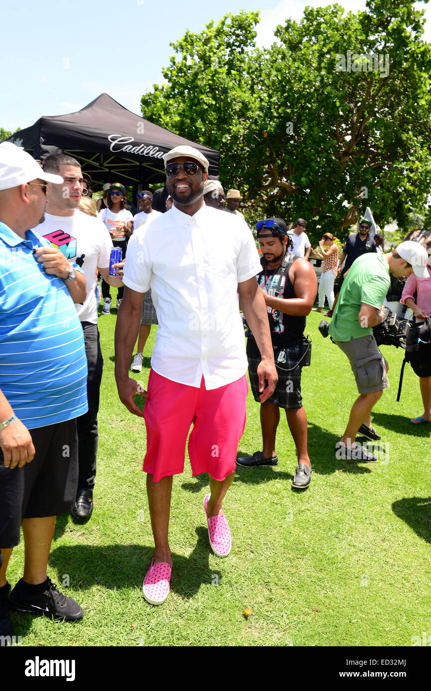 10. Jahrestagung Irie Wochenende - Celebrity Golf-Turnier mit: Dwyane Wade wo: Miami Beach, Florida, Vereinigte Staaten, wann: 20. Juni 2014 Stockfoto