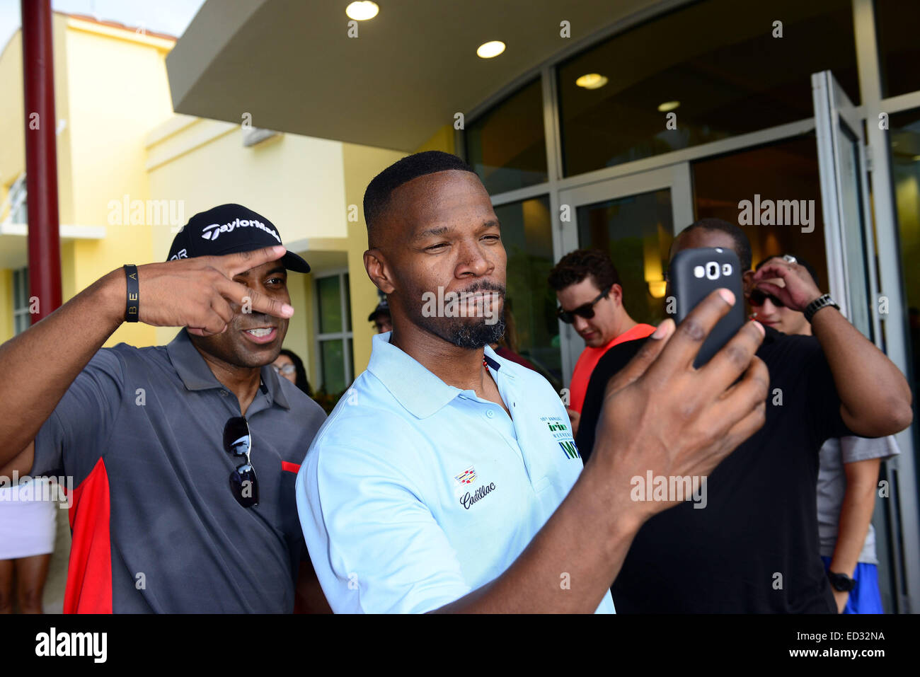 10. Jahrestagung Irie Wochenende - Celebrity Golf-Turnier mit: Jawan Strader, Jamie Foxx Where: Miami Beach, Florida, Vereinigte Staaten, wann: 20. Juni 2014 Stockfoto
