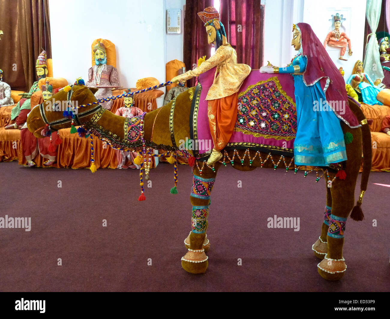 handgemachte Souvenirs im Shop in Junagadh Gujarat Indien Stockfoto