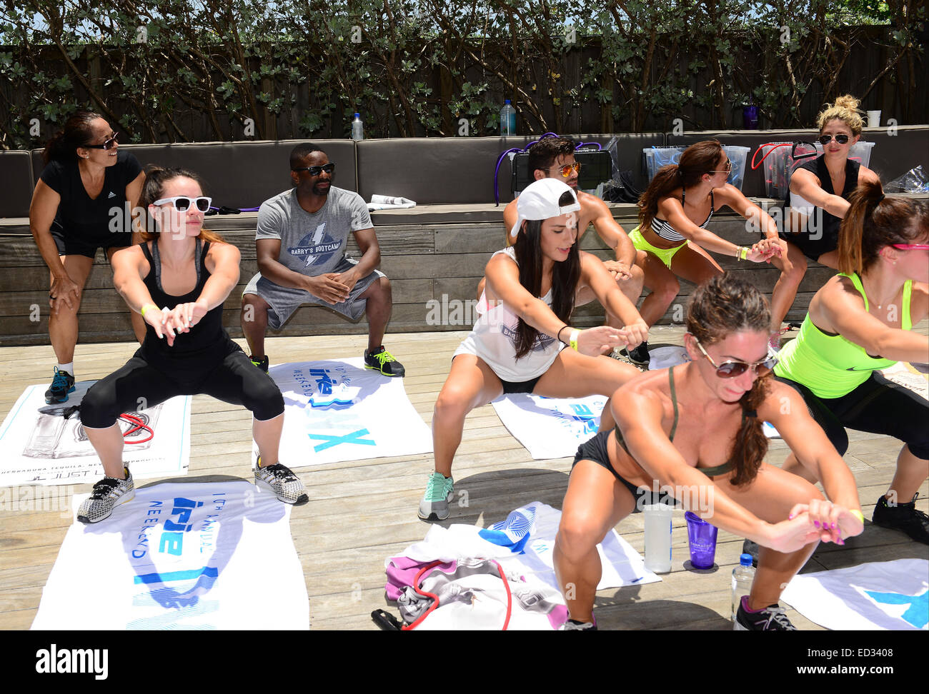 10. Jahrestagung Irie Wochenende - BBQ Beach Bash mit: DJ Irie, Gast wo: Miami Beach, Florida, Vereinigte Staaten, wann: 21. Juni 2014 Stockfoto