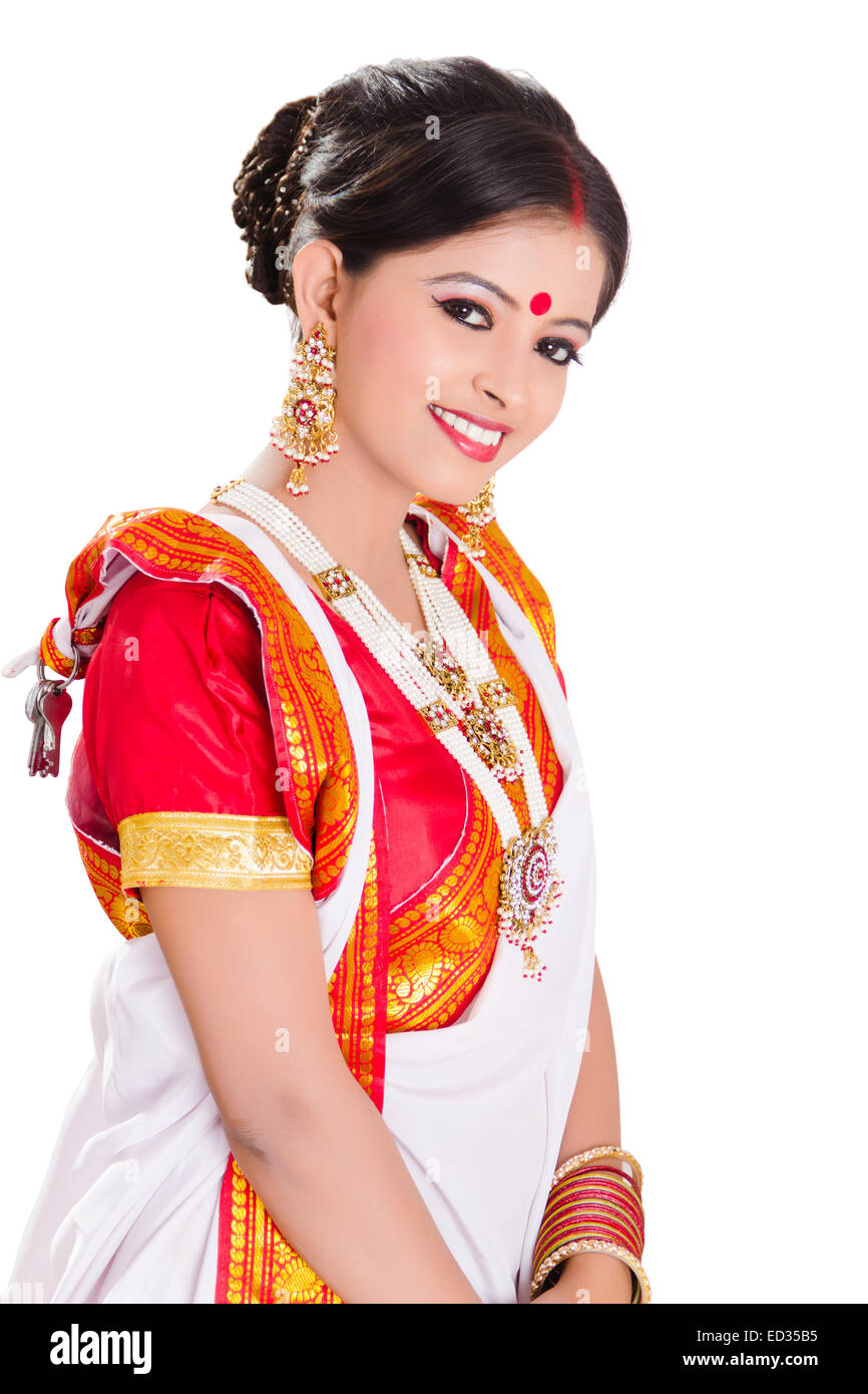 1 Süd indische Hausfrau Dame darstellen Stockfoto