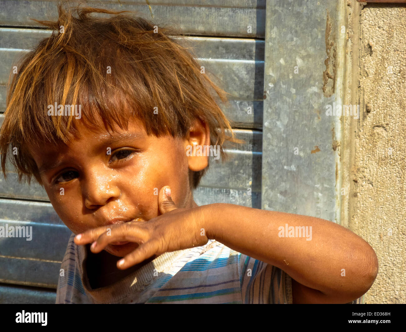 Porträt eines jungen in Gujarat Indien Stockfoto