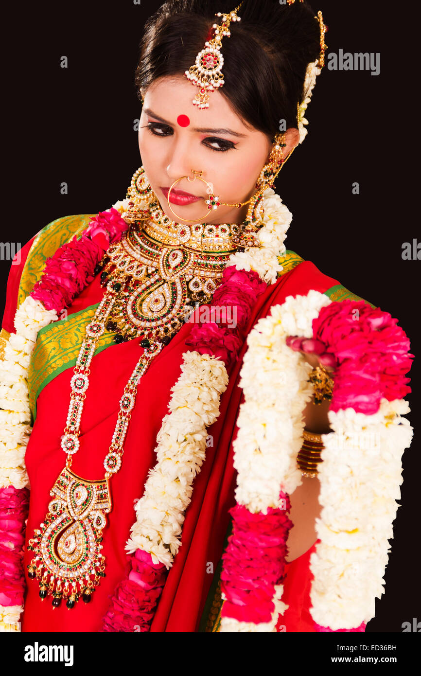 1 Bengali Braut Dame Hochzeit Stockfoto