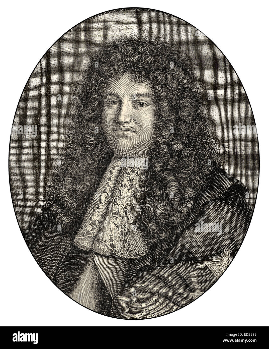 François-Michel Le Tellier, Marquis de Louvois, 1641-1691, ein französischer Staatssekretär für Krieg, François-Michel Le Tellier, Marq Stockfoto