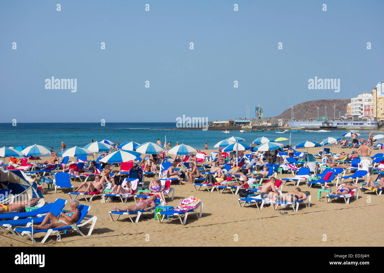 Cantera Strand Las, Las Palmas, Gran Canaria, Kanarische Inseln, Spanien Stockfoto