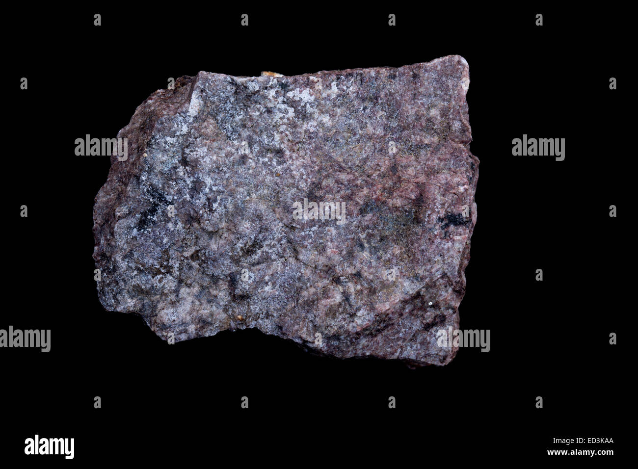 Thalenite, (grau), Yttrium Erz, seltene Erden Mineralelement mit mineralischen weißen Wolke Pegmatit, Colorado Stockfoto