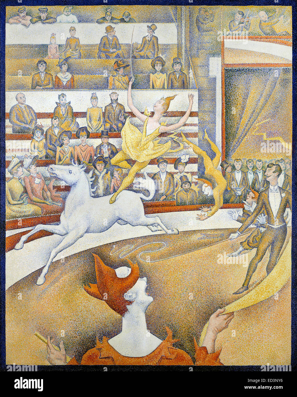 Georges Seurat, The Circus 1891 Öl auf Leinwand. Musée d ' Orsay, Paris, Frankreich. Stockfoto