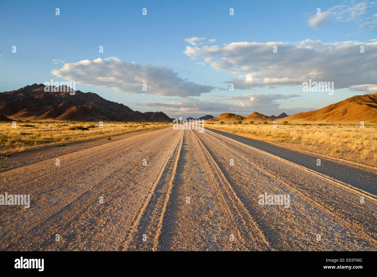 Feldweg im Park Sossusvlei, Namibia Stockfoto