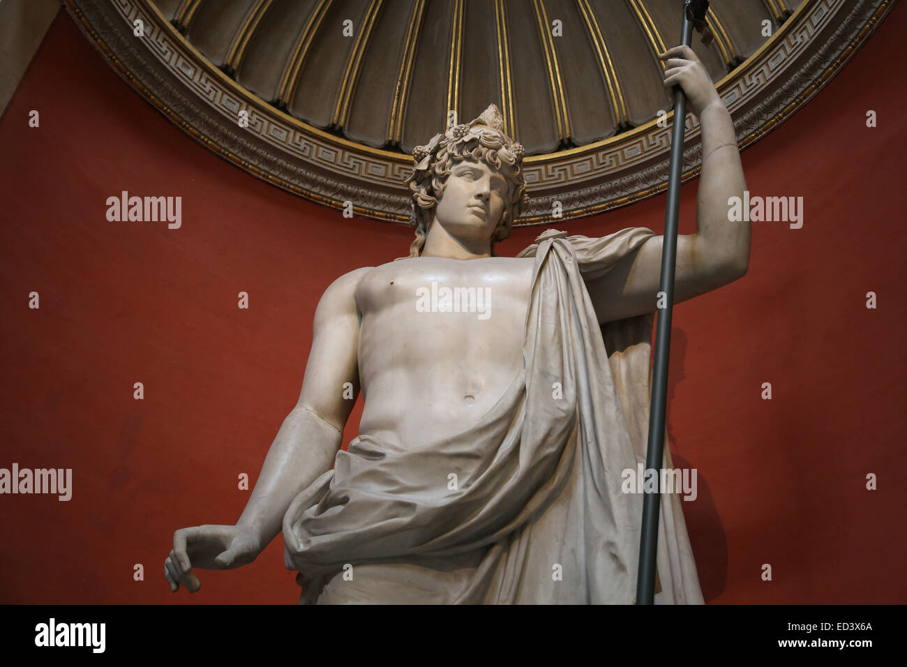 Antinoos (111-130). Bithynian griechischen Jugend. Favoriten oder Liebhaber des Kaisers Hadrian. Kolossale Skulptur The Braschi Antinoos. Stockfoto