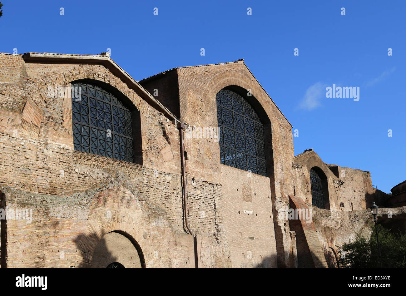 Italien. Rom. Thermen des Diokletian, 298-306 n. Chr.. Von außen. Stockfoto