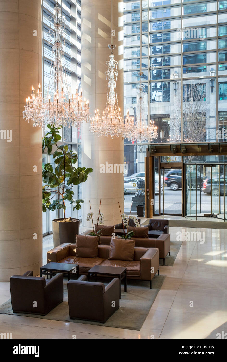 Shangri-La Hotel-Lobby, Vancouver, Kanada Stockfoto