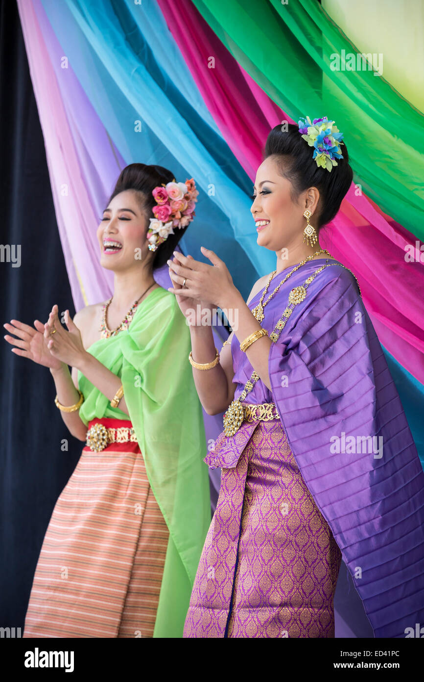 Traditionelle Thai Tänzer Stockfoto