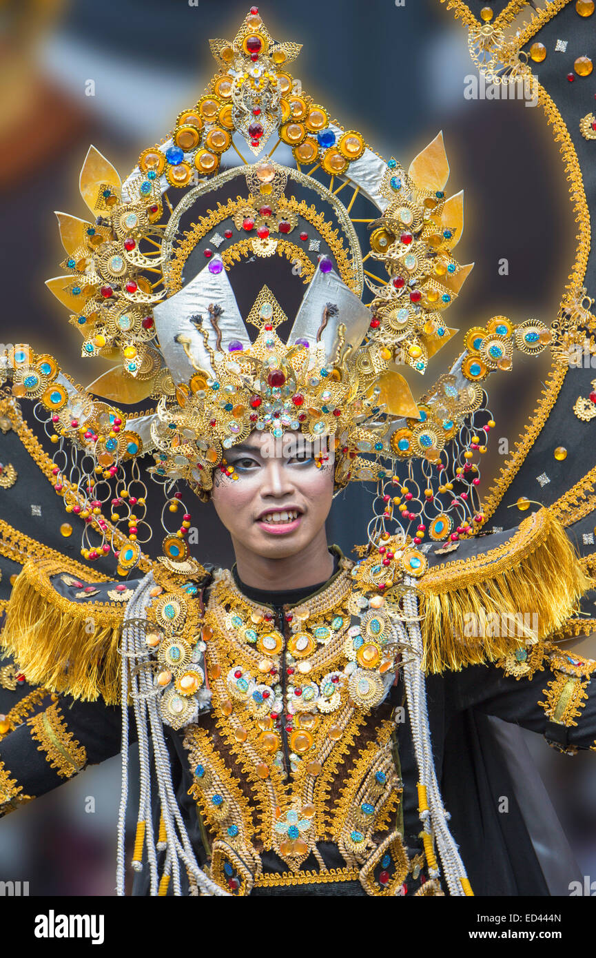 Jember Fashion Festival, Ost-Java, Indonesien Stockfoto