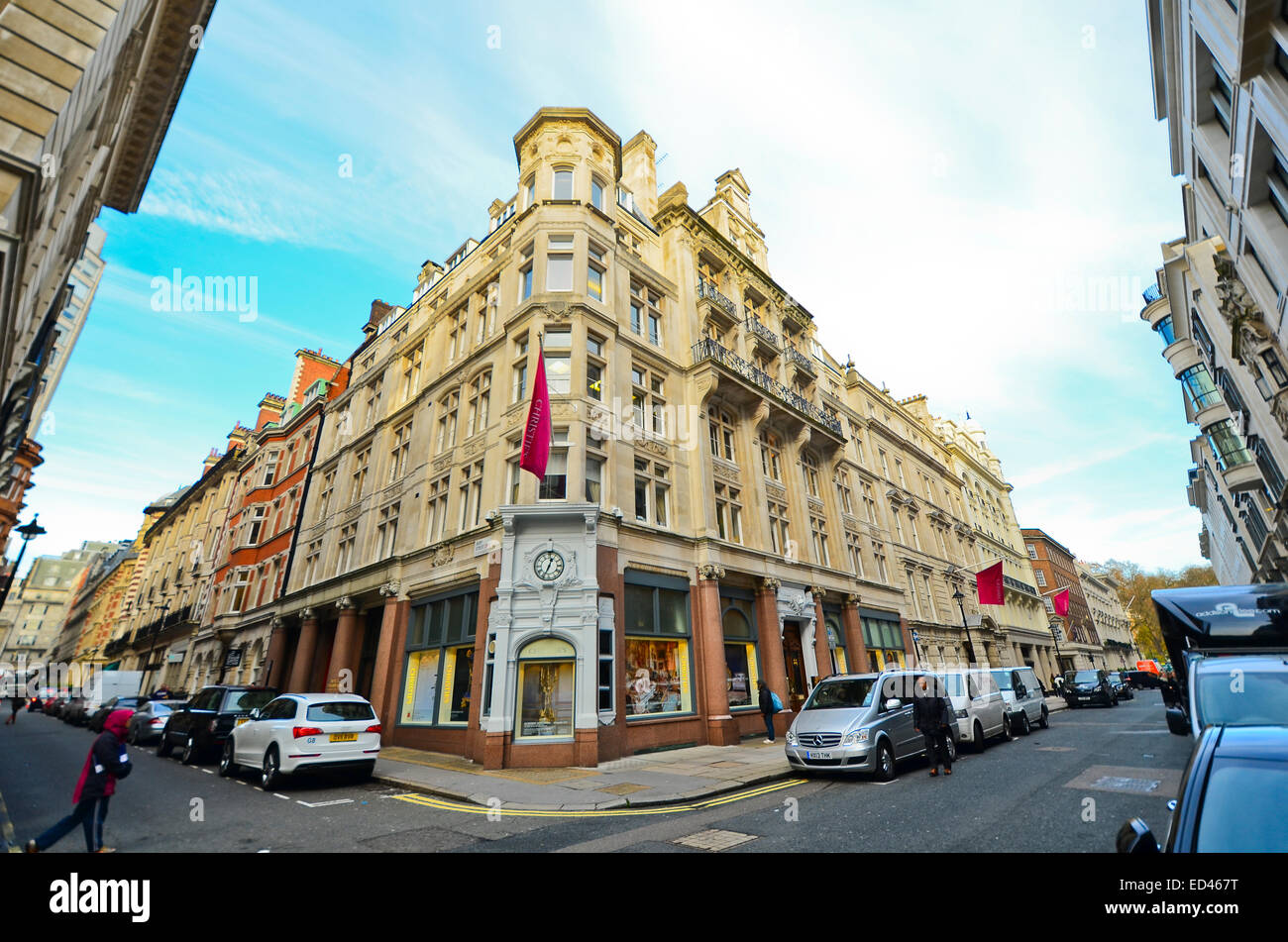 Christies Auktion Haus Hauptsitz in King Street, London SW1. Der weltweit älteste bildende Kunst Auktionator. Stockfoto