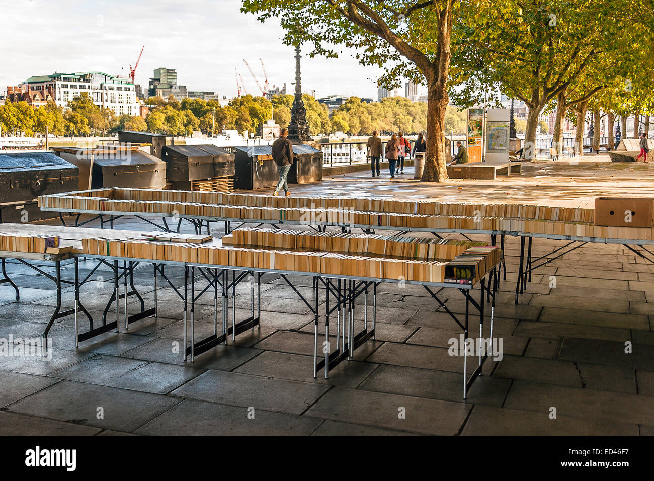 Buchmarkt in London Southbank Stockfoto