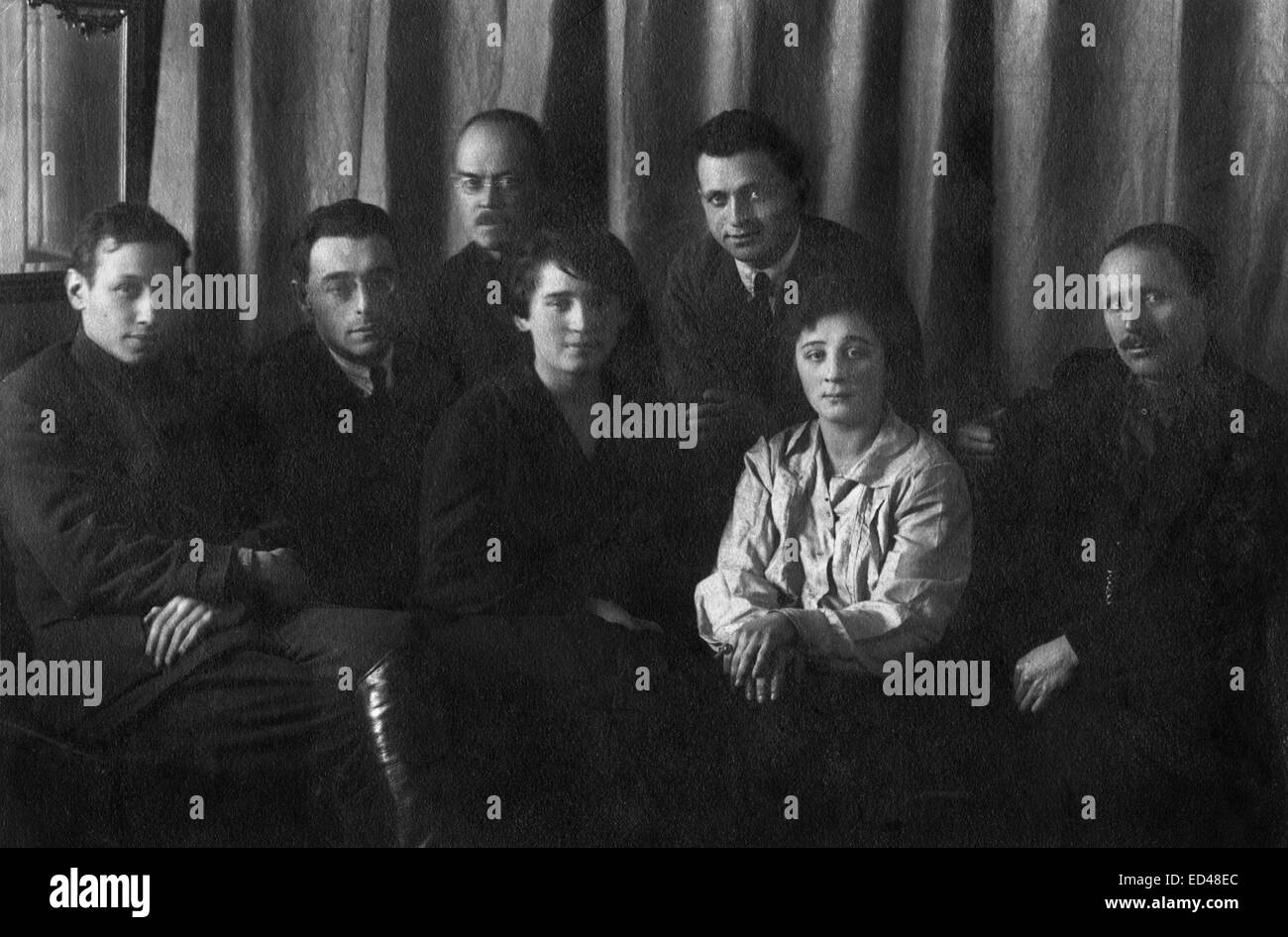 Gruppenbild der Redaktion des Verlags, Leningrad, um 1930 Stockfoto