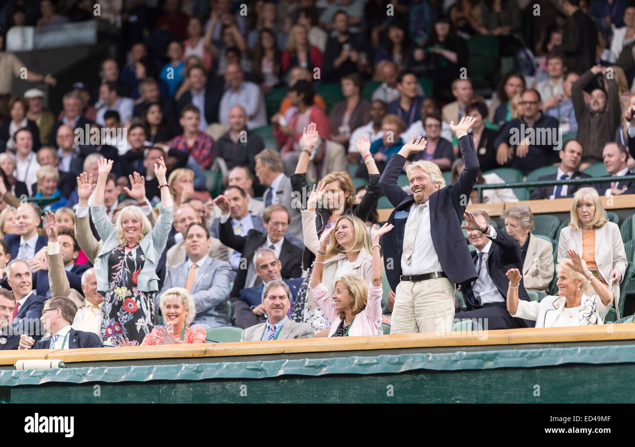 30.06.2014. die Wimbledon Tennis Championships 2014 statt in The All England Lawn Tennis and Croquet Club, London, England, UK. Stockfoto