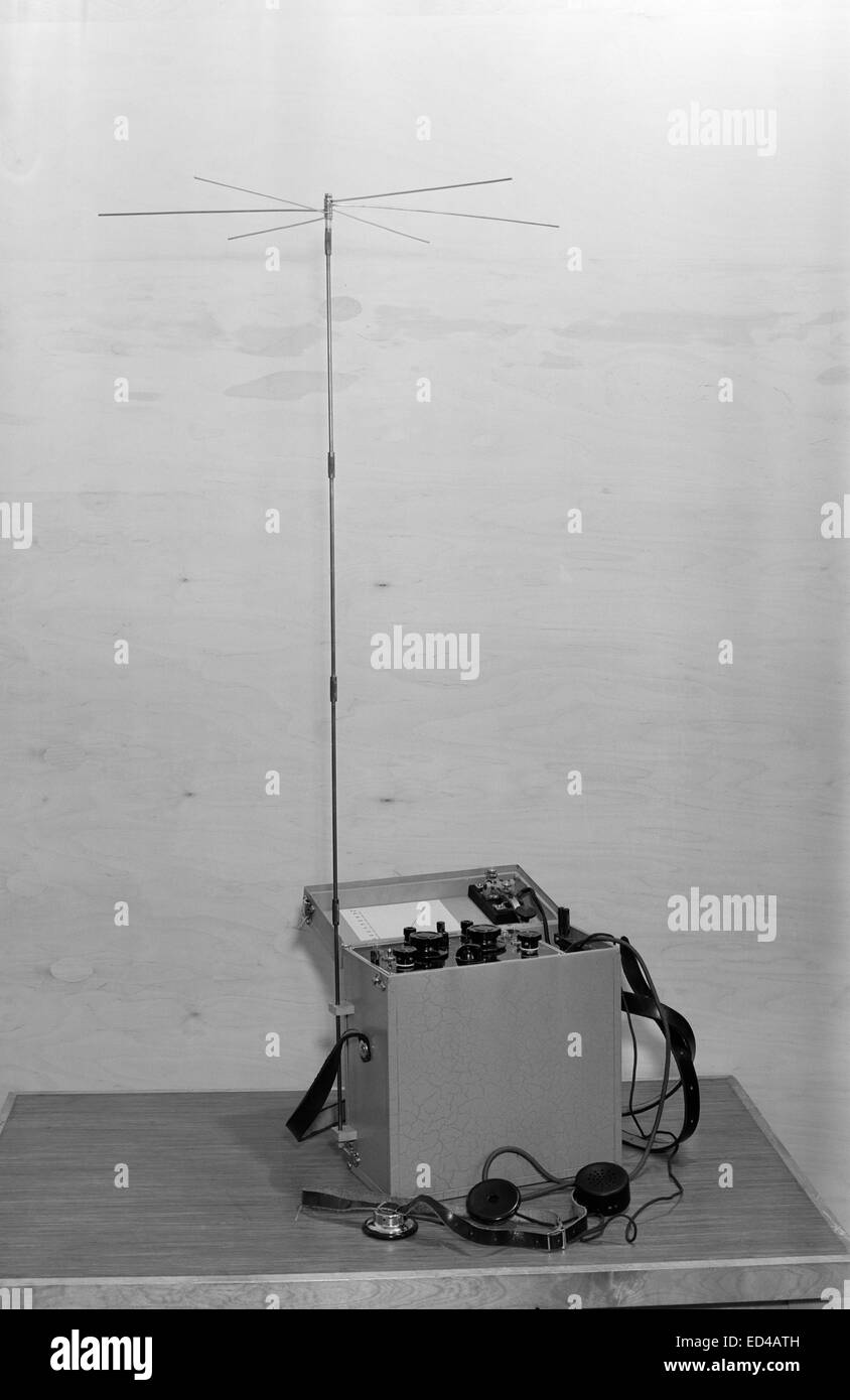 Kurzwellen-Radiotelefon gemacht in Yleisradios Werkstatt, ca 194015464875916o Stockfoto