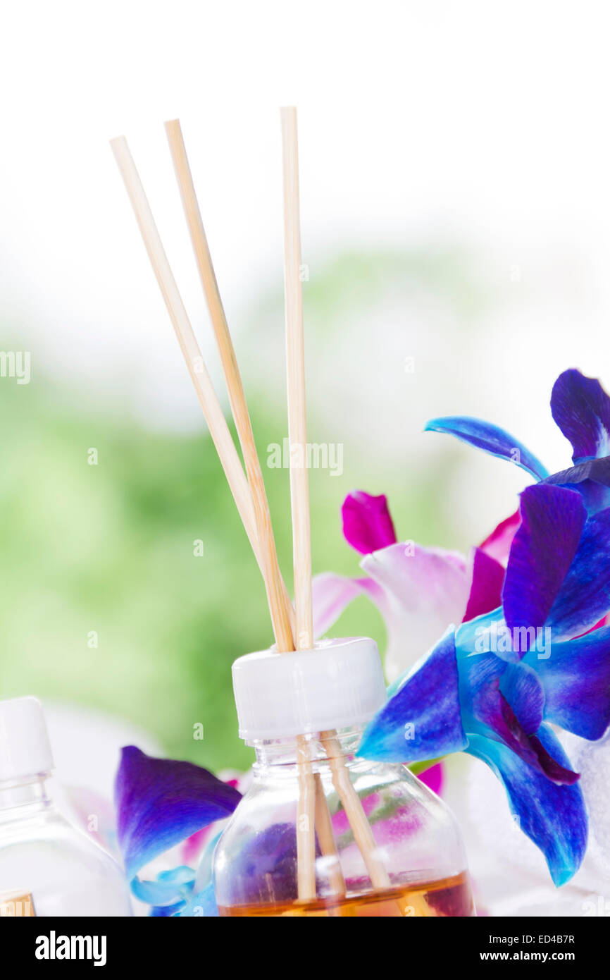 Spa-Massage Öl niemand Stockfoto