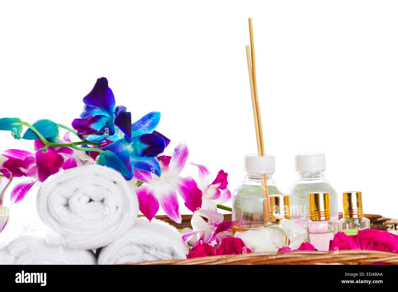 Spa-Massage Öl niemand Stockfoto