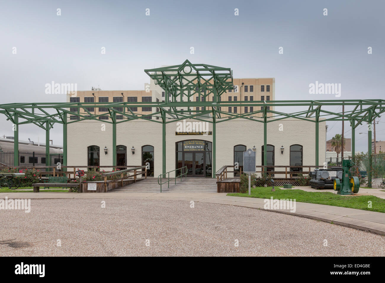 Galveston Railroad Museum Stockfoto