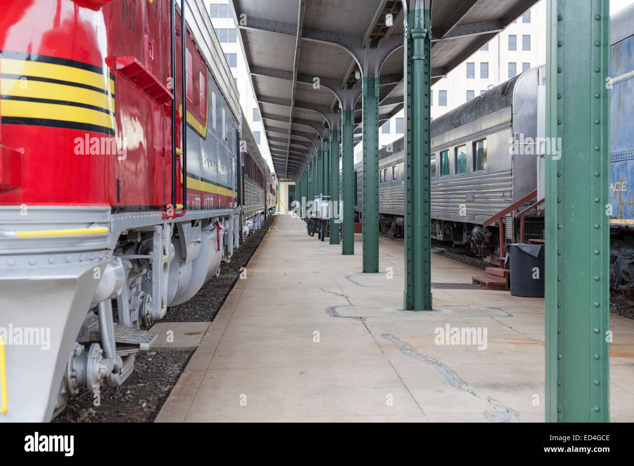 Galveston Railroad Museum in Galveston, Texas. Stockfoto