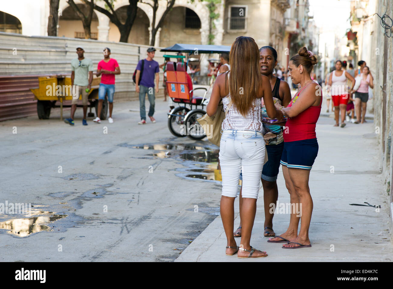 Leben auf der Straße in Havanna, Kuba Stockfoto