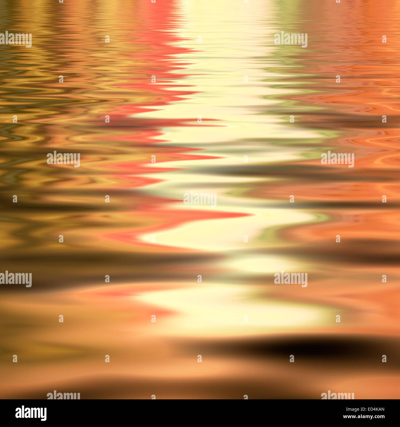 Wasseroberfläche (Hintergrund) mit Lichtreflexen Stockfoto