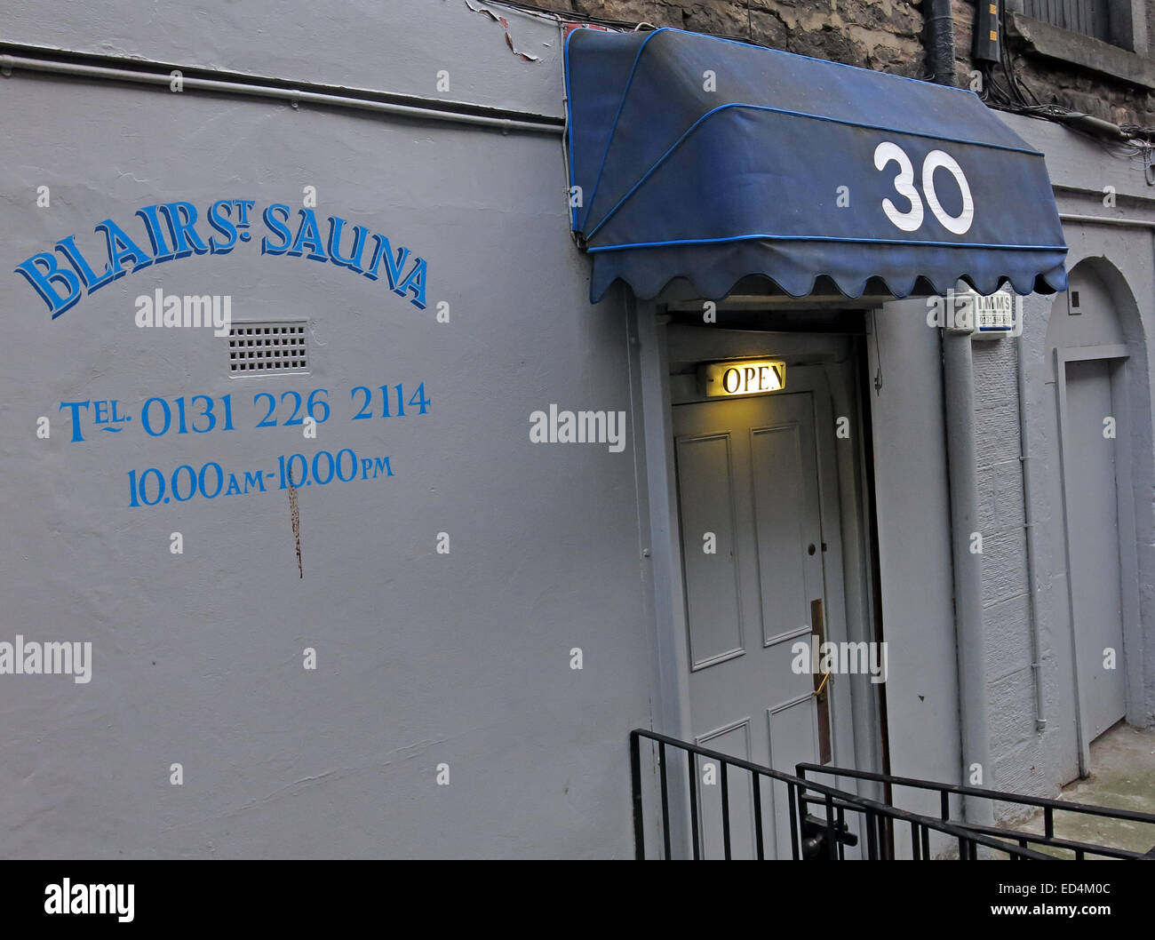 Blair St Sauna, Edinburgh, Schottland, Großbritannien Stockfoto