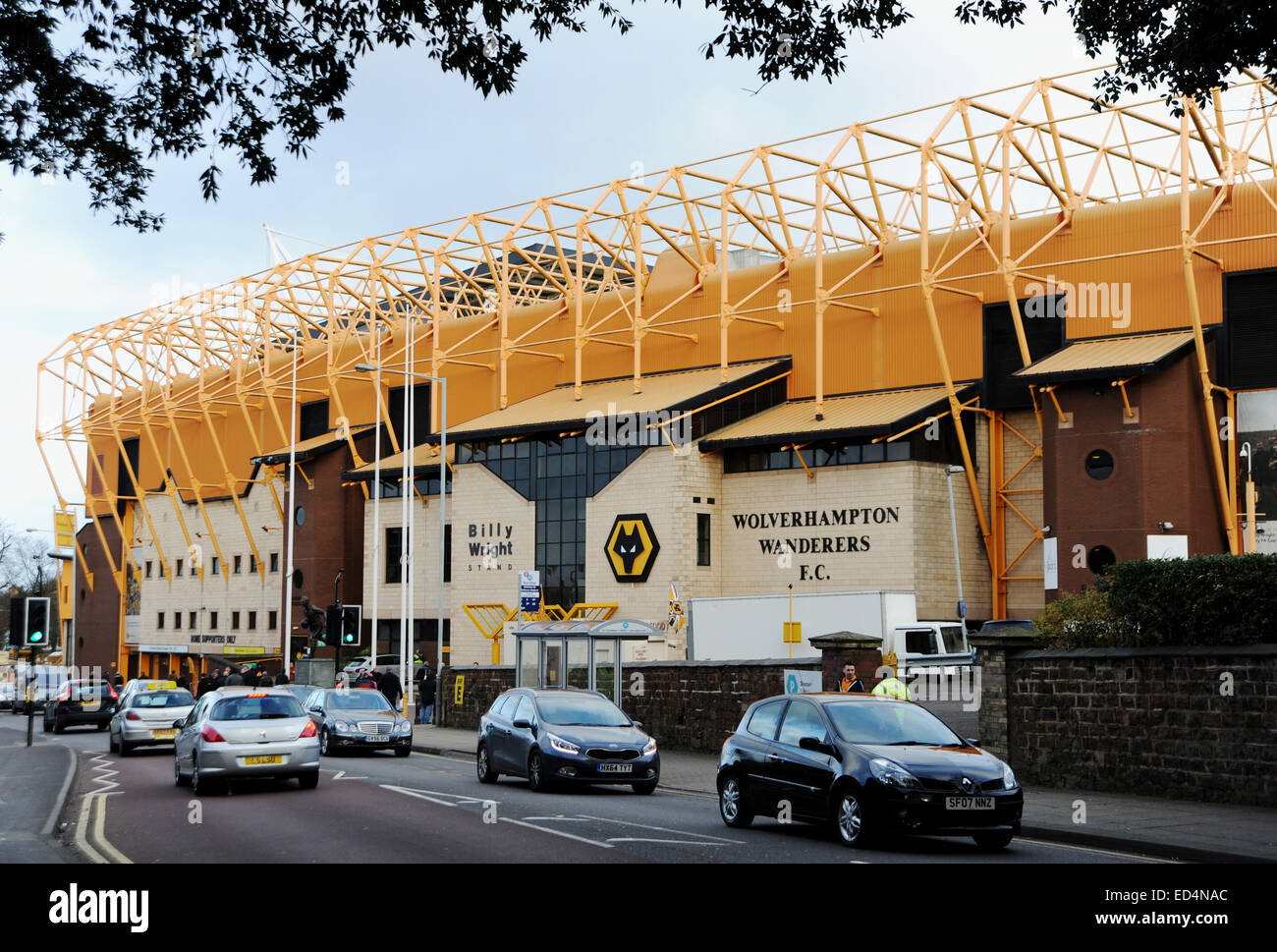 Wolverhampton West Midlands UK - Molineux Stadium von Wolverhampton Wanderers FC zu Hause Stockfoto