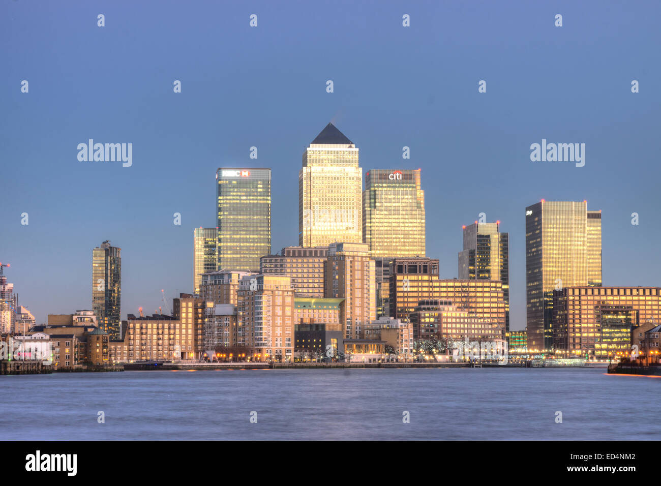 Canary Wharf Wolkenkratzer London Financial district Stockfoto