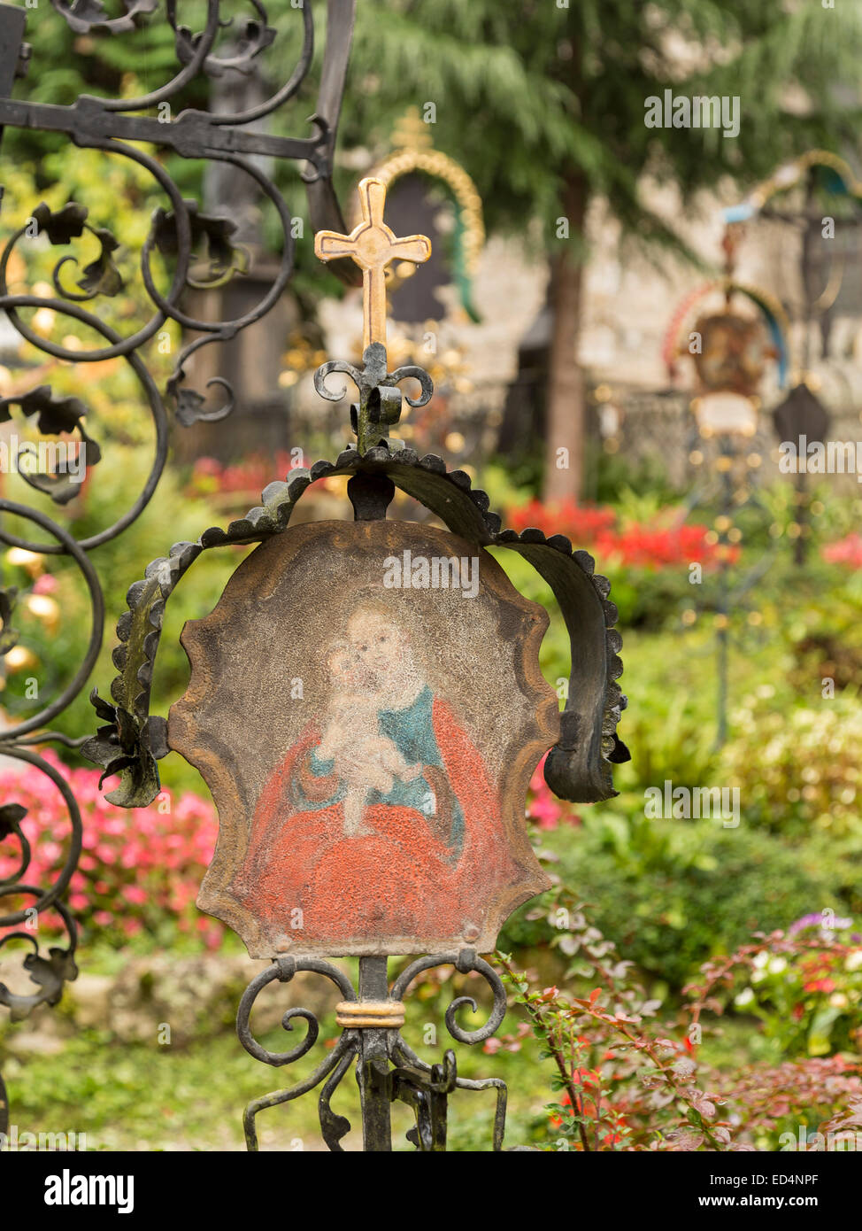 Petersfriedhof Friedhof und Katakomben St. Peters Abtei katholische Kirche in Salzburg, Österreich Stockfoto