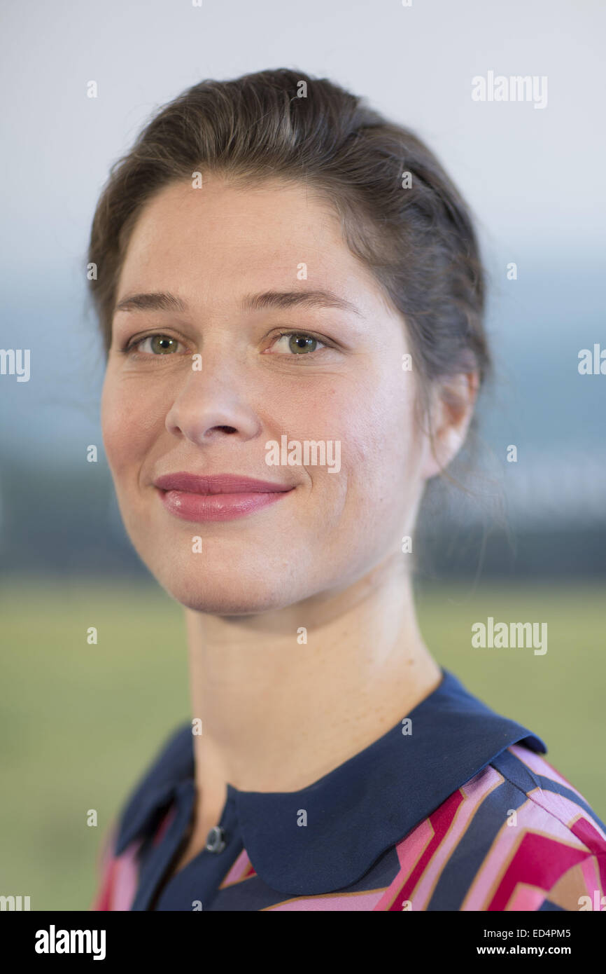 Die Besetzung von ARD Fernsehserie Mord Mit Aussicht, die Förderung der dritten Staffel am Hotel Royal Merdien.  Mitwirkende: Meike Droste wo: Hamburg, Deutschland bei: 24. Juni 2014 Stockfoto