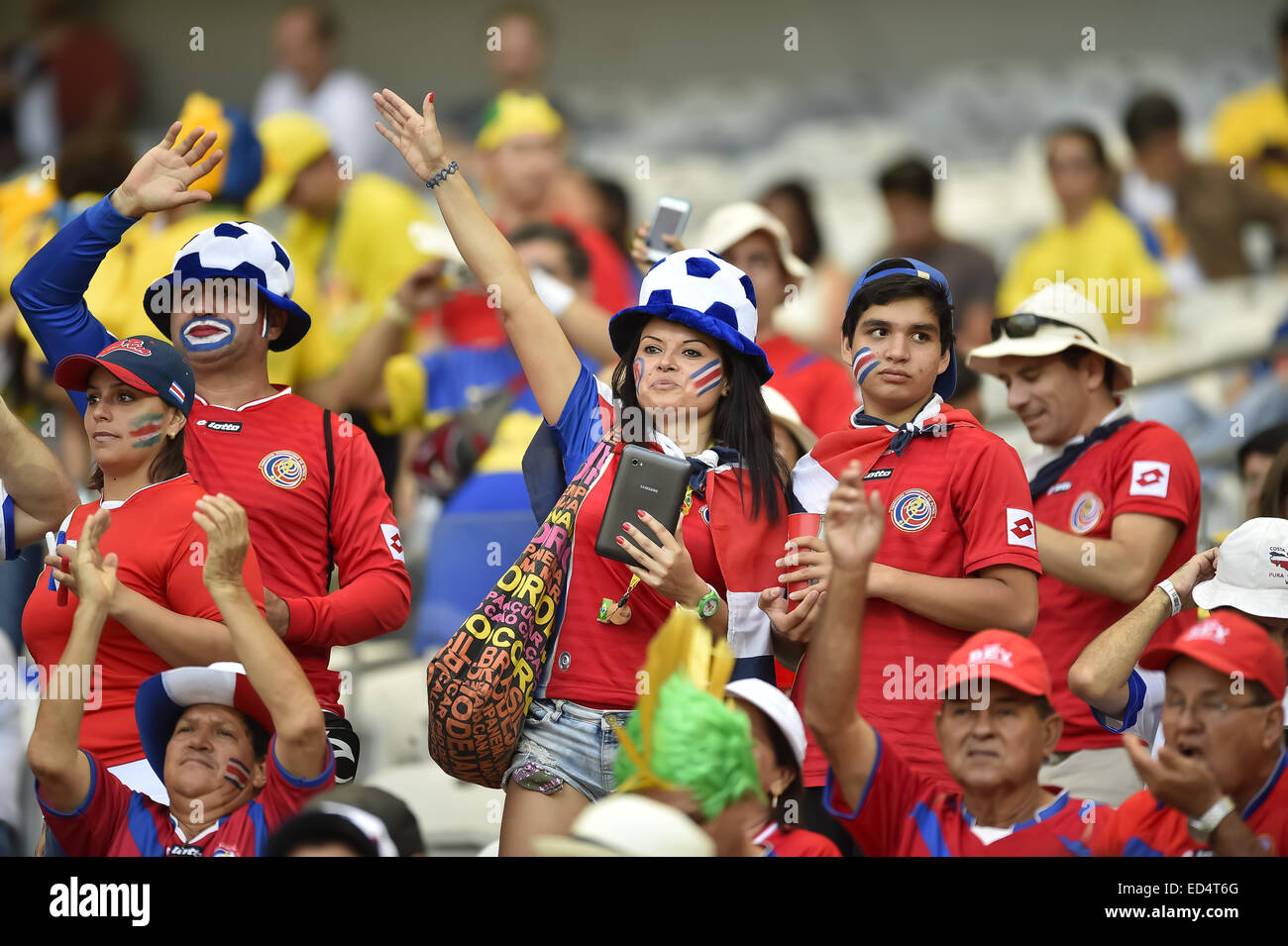 2014 FIFA World Cup - Costa Rica V England - Atmosphäre - Tag 13 wo: San Jose, Santa Catarina, Brasilien bei: 24. Juni 2014 Stockfoto