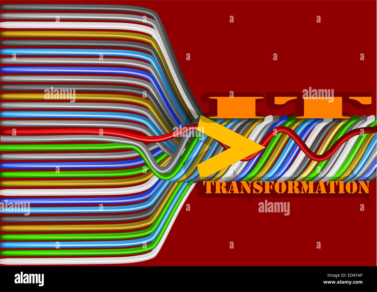 Business IT-transformation Stockfoto