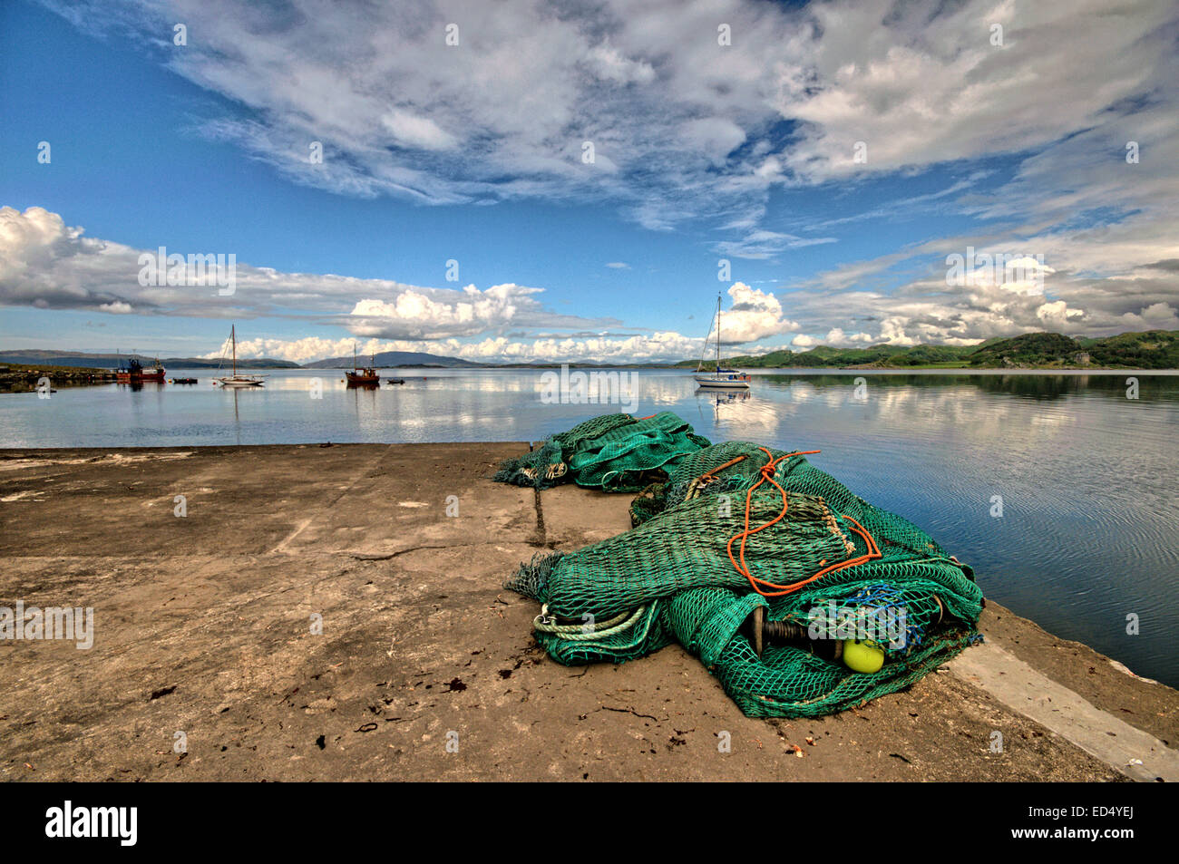 Crinan an der Westküste Schottlands Stockfoto