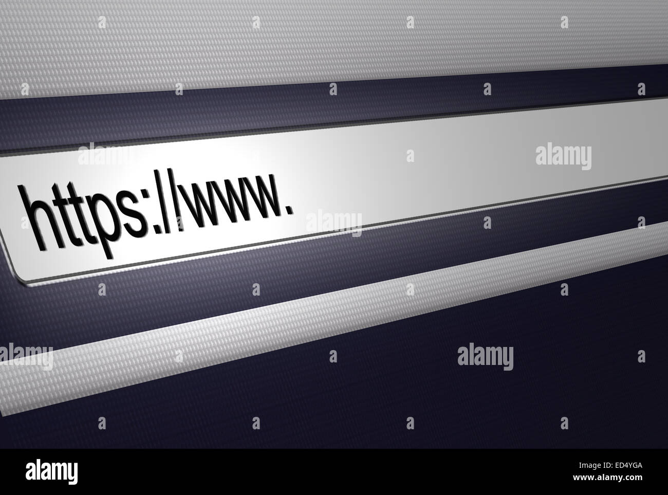 Internet-Browser, Https, World Wide Web Https eingeben Stockfoto