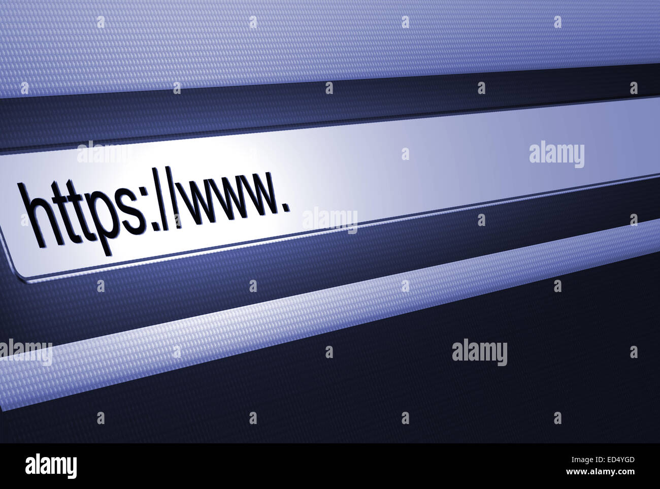 Internet-Browser, Https, World Wide Web Https eingeben Stockfoto